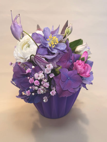 Flower Cupcake *lila