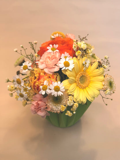 Flower Cupcake *gelb/orrang